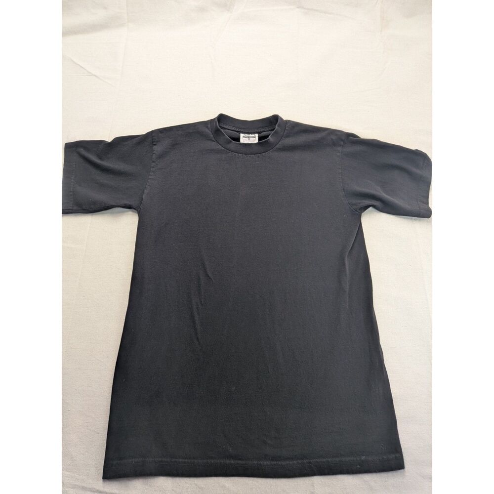 Streetwear Heavyweight Minimalist M Black Blank Tee Pro Super Heavy Cotton